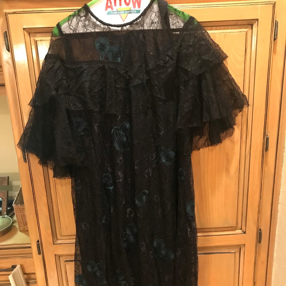 Women's NWT Black Lace Nissa Dress,Sz. 42 EU/12 US